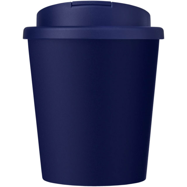 Americano® Espresso Eco 250 ml recycelter Isolierbecher mit auslaufsicherem Deckel - blau - Vorderseite