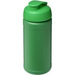 Baseline 500 ml recycelte Sportflasche mit Klappdeckel - grün - Hauptfoto