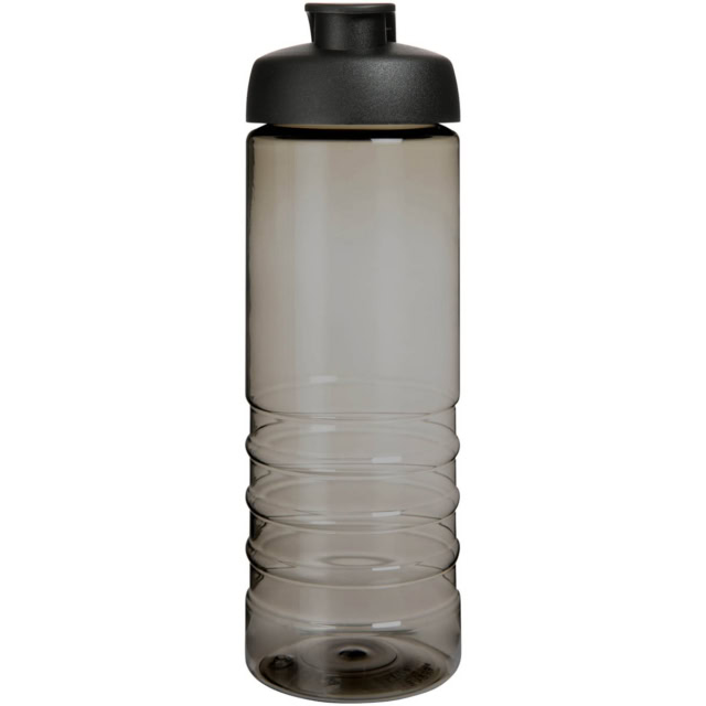 H2O Active® Eco Treble 750 ml Sportflasche mit Stülpdeckel - kohle - Vorderseite