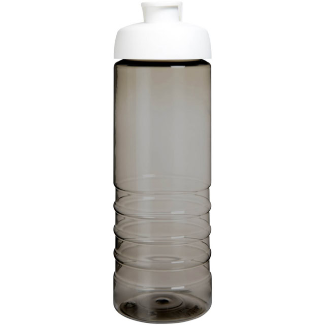 H2O Active® Eco Treble 750 ml Sportflasche mit Stülpdeckel - kohle - Vorderseite