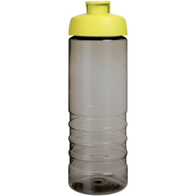 H2O Active® Eco Treble 750 ml Sportflasche mit Stülpdeckel - kohle - Vorderseite