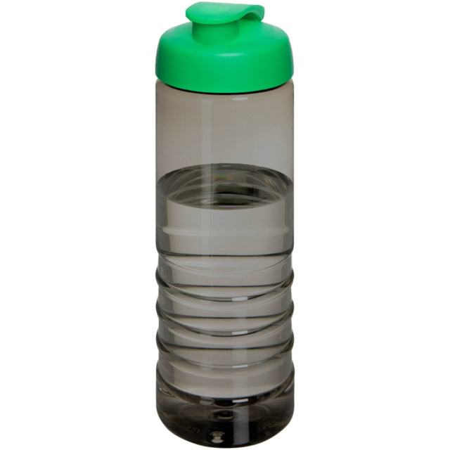 H2O Active® Eco Treble 750 ml Sportflasche mit Stülpdeckel - kohle - Hauptfoto