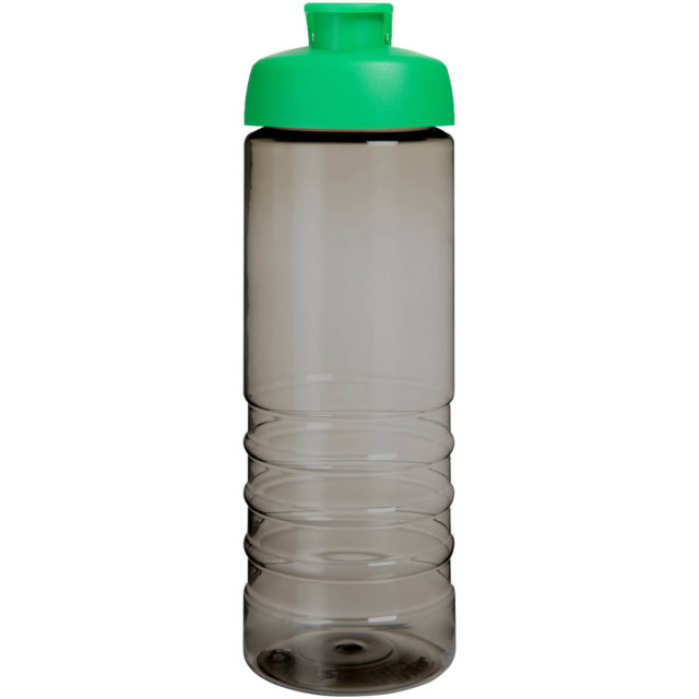 H2O Active® Eco Treble 750 ml Sportflasche mit Stülpdeckel - kohle - Vorderseite