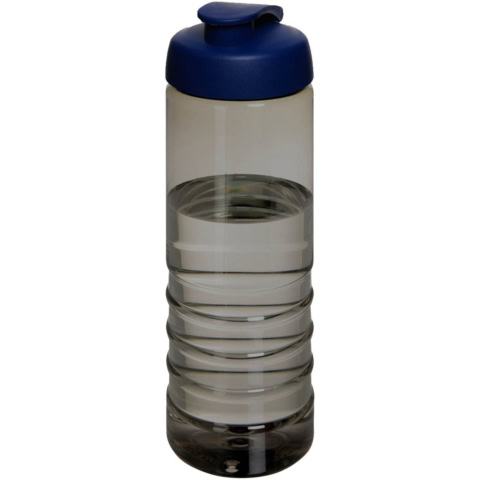 H2O Active® Eco Treble 750 ml Sportflasche mit Stülpdeckel - kohle - Hauptfoto