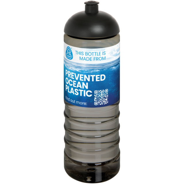 H2O Active® Eco Treble 750 ml Sportflasche mit Stülpdeckel - kohle - Logo 1