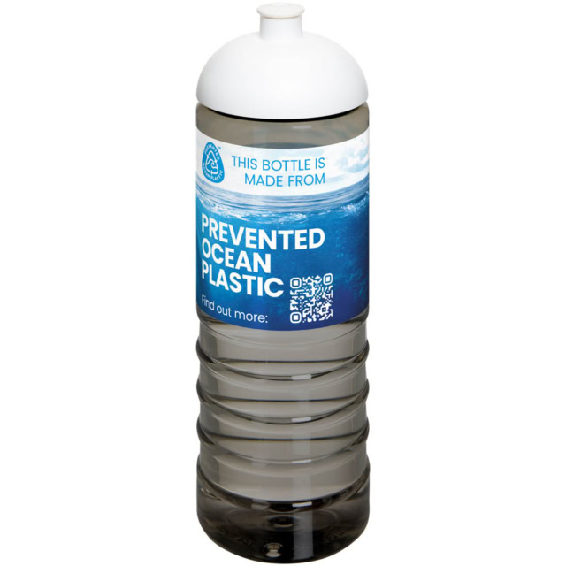 H2O Active® Eco Treble 750 ml Sportflasche mit Stülpdeckel - kohle - Logo 1