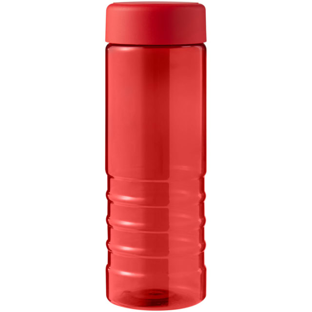 H2O Active® Eco Treble 750 ml Sportflasche mit Drehdeckel - rot - Vorderseite