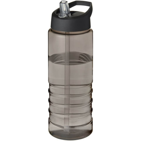 H2O Active® Eco Treble 750 ml Sportflasche mit Stülpdeckel - kohle - Hauptfoto