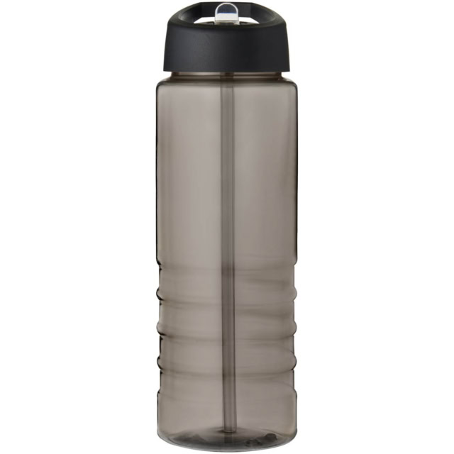 H2O Active® Eco Treble 750 ml Sportflasche mit Stülpdeckel - kohle - Vorderseite