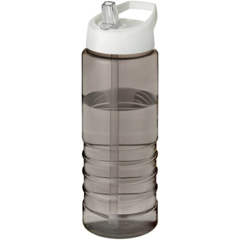 H2O Active® Eco Treble 750 ml Sportflasche mit Stülpdeckel - kohle - Hauptfoto