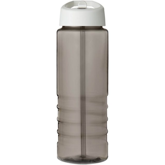 H2O Active® Eco Treble 750 ml Sportflasche mit Stülpdeckel - kohle - Vorderseite