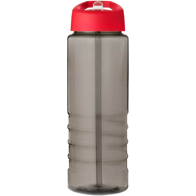 H2O Active® Eco Treble 750 ml Sportflasche mit Stülpdeckel - kohle - Vorderseite