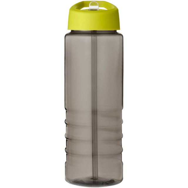 H2O Active® Eco Treble 750 ml Sportflasche mit Stülpdeckel - kohle - Vorderseite