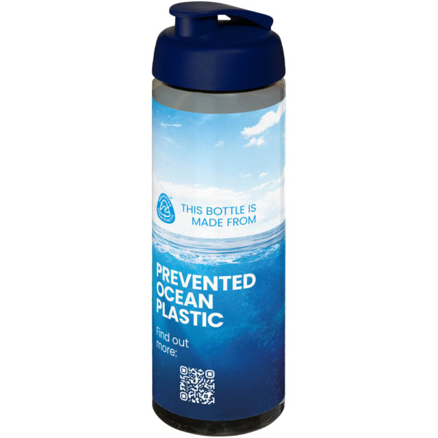 H2O Active® Eco Vibe 850 ml Sportflasche mit Klappdeckel - kohle - Logo 1