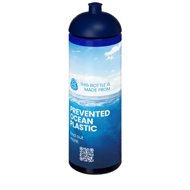 H2O Active® Eco Vibe 850 ml Sportflasche mit Stülpdeckel - blau - Logo 1