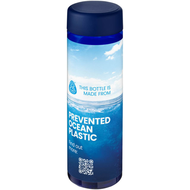 H2O Active® Eco Vibe 850 ml Wasserflasche mit Drehdeckel - blau - Logo 1