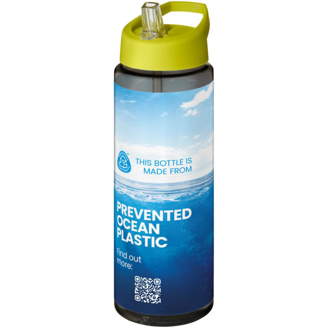 H2O Active® Eco Vibe 850 ml Sportflasche mit Ausgussdeckel - kohle - Logo 1