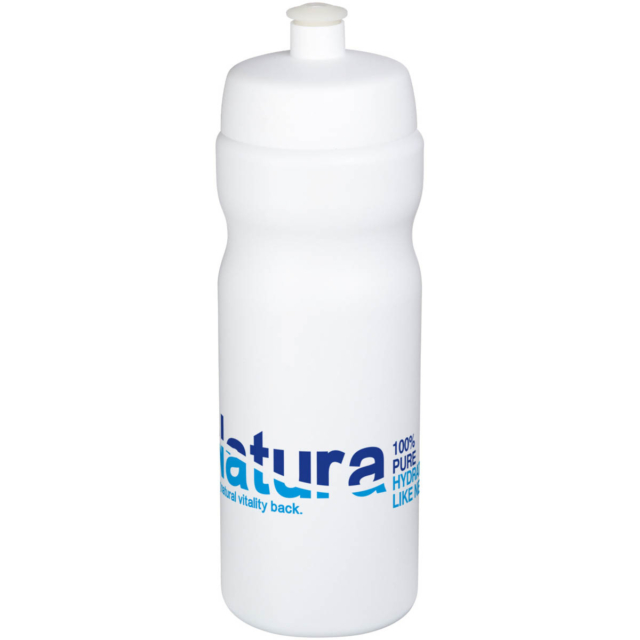 Baseline® Plus 650 ml Sportflasche - weiss - Logo 1