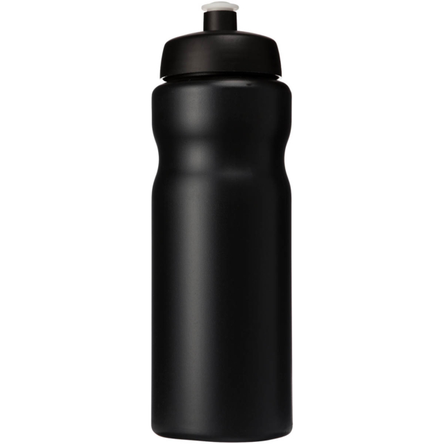 Baseline® Plus 650 ml Sportflasche - schwarz - Vorderseite