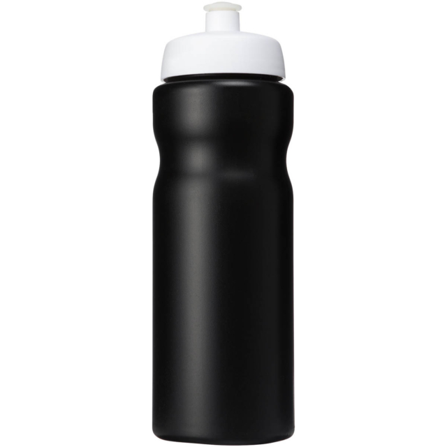 Baseline® Plus 650 ml Sportflasche - schwarz - Vorderseite