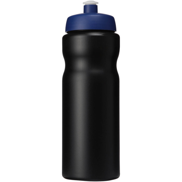 Baseline® Plus 650 ml Sportflasche - schwarz - Vorderseite