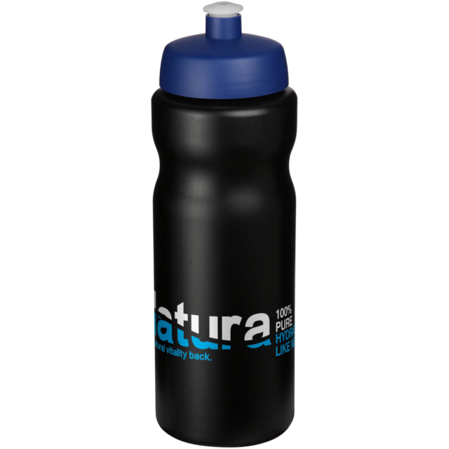 Baseline® Plus 650 ml Sportflasche - schwarz - Logo 1