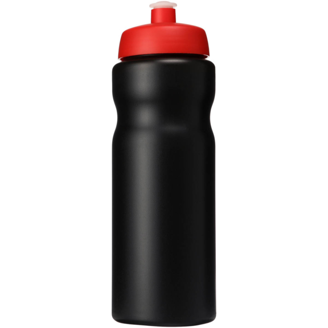 Baseline® Plus 650 ml Sportflasche - schwarz - Vorderseite