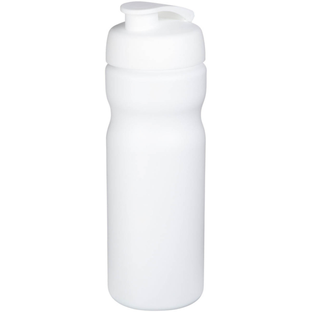 Baseline® Plus 650 ml Sportflasche mit Klappdeckel - weiss - Hauptfoto