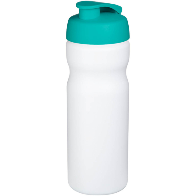 Baseline® Plus 650 ml Sportflasche mit Klappdeckel - weiss - Hauptfoto