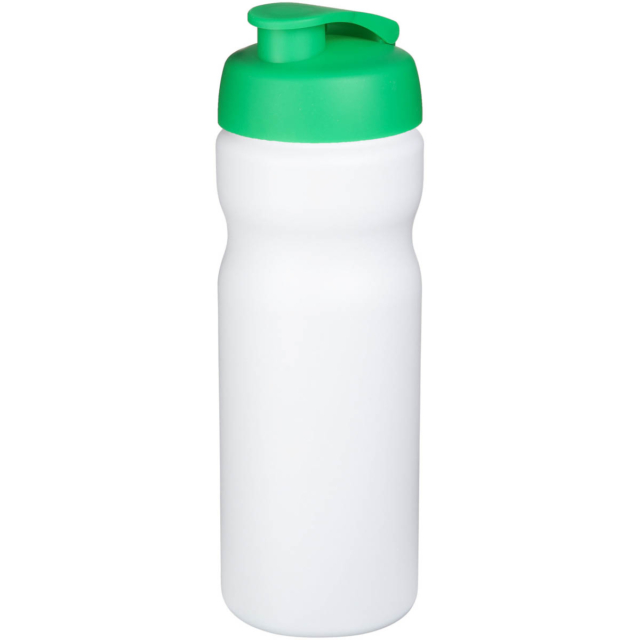 Baseline® Plus 650 ml Sportflasche mit Klappdeckel - weiss - Hauptfoto