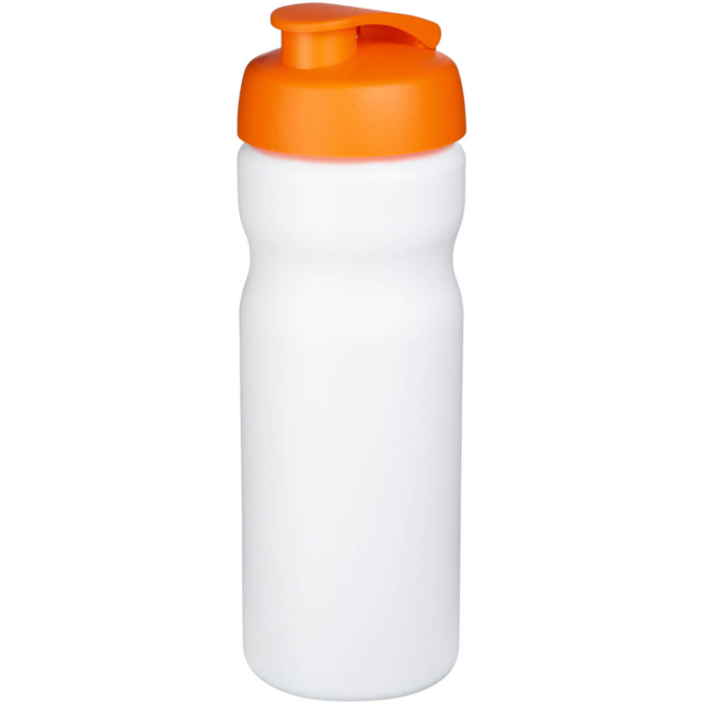 Baseline® Plus 650 ml Sportflasche mit Klappdeckel - weiss - Hauptfoto