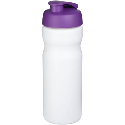 Baseline® Plus 650 ml Sportflasche mit Klappdeckel - weiss - Hauptfoto