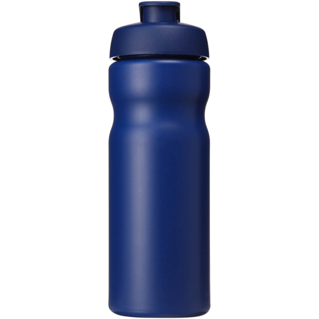 Baseline® Plus 650 ml Sportflasche mit Klappdeckel - blau - Vorderseite