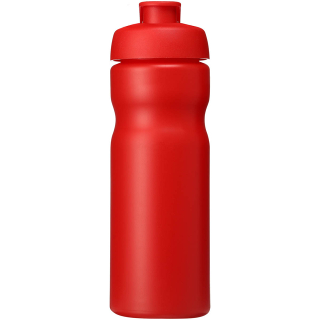 Baseline® Plus 650 ml Sportflasche mit Klappdeckel - rot - Vorderseite