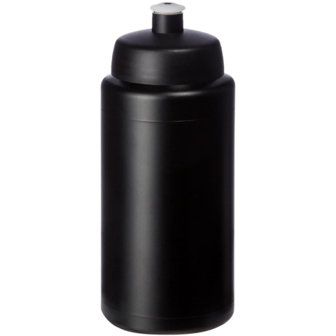 Baseline® Plus grip 500 ml Sportflasche mit Sportdeckel - schwarz - Hauptfoto