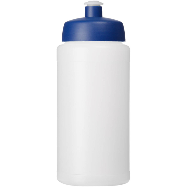 Baseline® Plus grip 500 ml Sportflasche mit Sportdeckel - transparent - Vorderseite