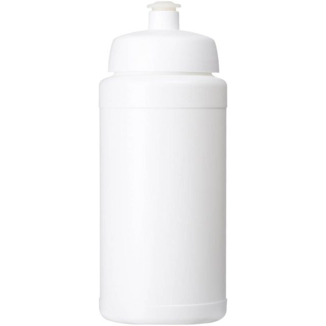 Baseline® Plus 500 ml Flasche mit Sportdeckel - weiss - Vorderseite