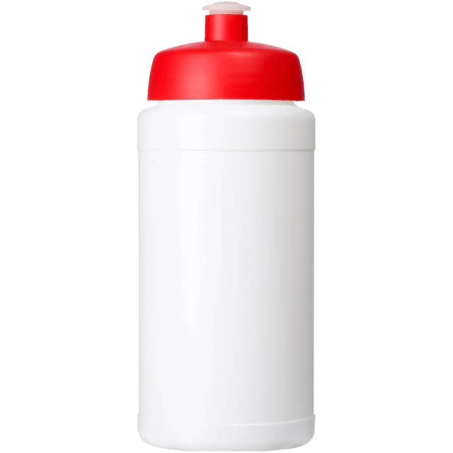 Baseline® Plus 500 ml Flasche mit Sportdeckel - weiss - Vorderseite