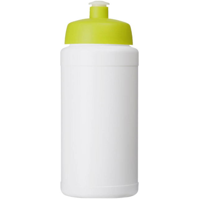 Baseline® Plus 500 ml Flasche mit Sportdeckel - weiss - Vorderseite