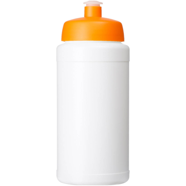 Baseline® Plus 500 ml Flasche mit Sportdeckel - weiss - Vorderseite