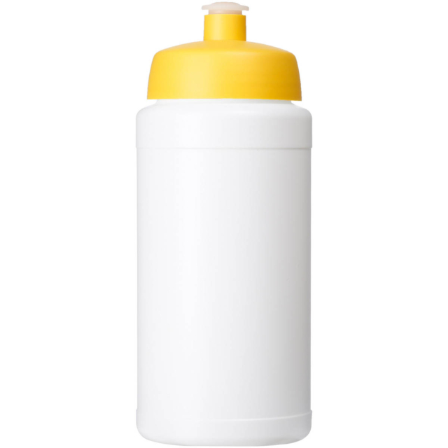 Baseline® Plus 500 ml Flasche mit Sportdeckel - weiss - Vorderseite