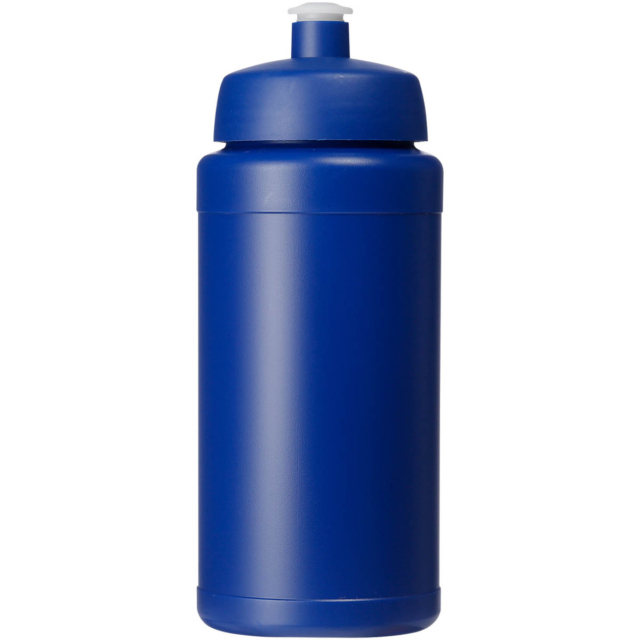 Baseline® Plus 500 ml Flasche mit Sportdeckel - blau - Vorderseite