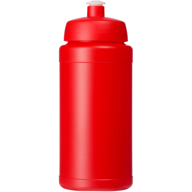 Baseline® Plus 500 ml Flasche mit Sportdeckel - rot - Vorderseite