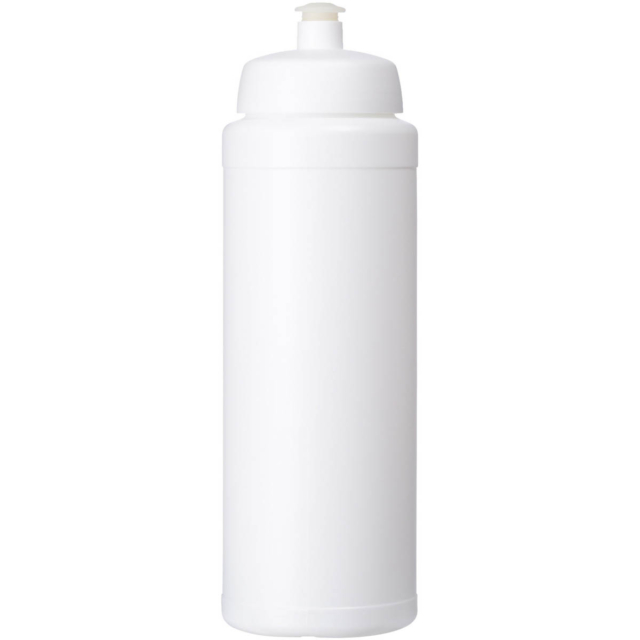 Baseline® Plus grip 750 ml Sportflasche mit Sportdeckel - weiss - Vorderseite