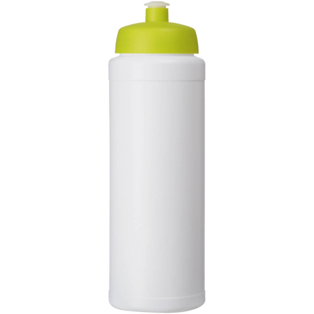 Baseline® Plus grip 750 ml Sportflasche mit Sportdeckel - weiss - Vorderseite