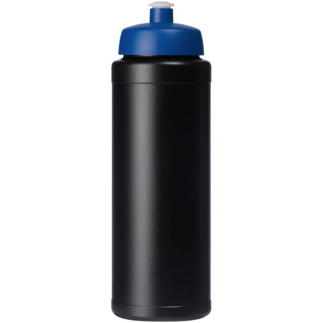 Baseline® Plus grip 750 ml Sportflasche mit Sportdeckel - schwarz - Vorderseite