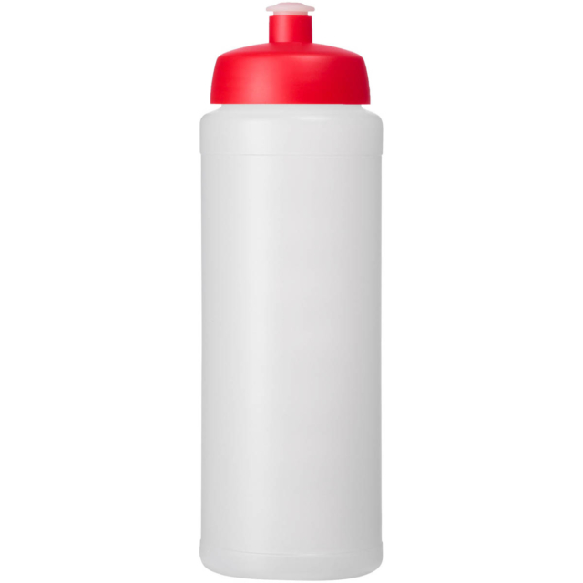 Baseline® Plus grip 750 ml Sportflasche mit Sportdeckel - transparent - Vorderseite