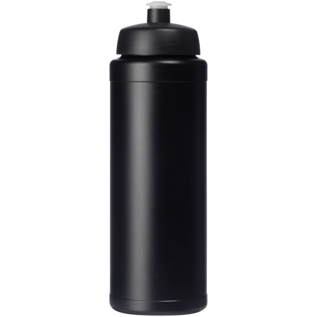 Baseline® Plus 750 ml Flasche mit Sportdeckel - schwarz - Vorderseite