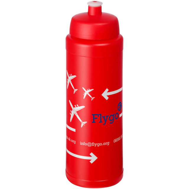 Baseline® Plus 750 ml Flasche mit Sportdeckel - rot - Logo 1