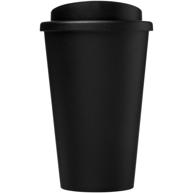 Americano® recycelter isolierter 350 ml Becher - schwarz - Vorderseite